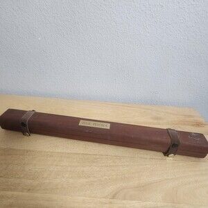 Hall Crystal Flute In G Clear Open Hole Fife Wood Case Hand Painted Floral USA